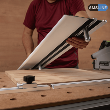 Упор-расширитель AMS с креплениями для пиления на MFT-столе