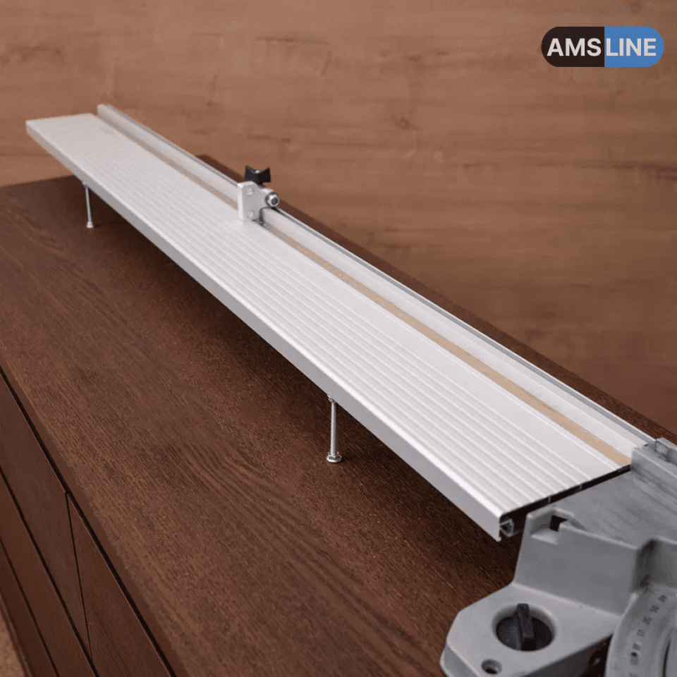 Упор-удлинитель AMS KS BASE для торцовочной пилы стационарный с упором Flip-Stop