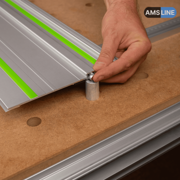 Упор-расширитель AMS с креплениями для пиления на MFT-столе