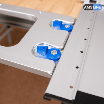 Угловой упор AMS FS-WA/90 для направляющих шин Bosch, Mafell, Flex, BR 140мм