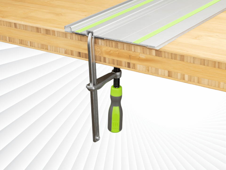 Струбцина винтовая для направляющих шин Festool, Makita, DeWalt, Triton, Metabo, Line
