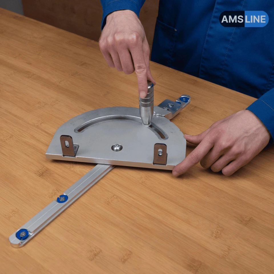 Угловой упор AMS с транспортиром для работы на пильном столе
