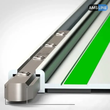 Алюминиевые соединители (2 шт.) самоцентрующийся AMS для направляющих шин