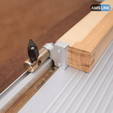 Упор-удлинитель AMS KS BASE для торцовочной пилы стационарный с упором Flip-Stop