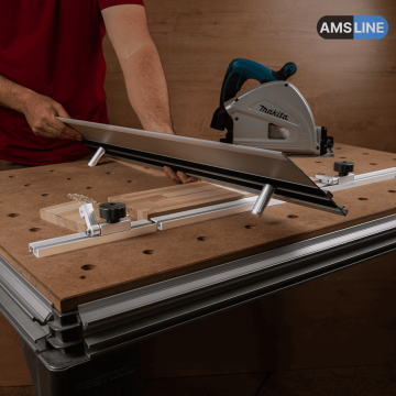 Упор-расширитель AMS с креплениями для пиления на MFT-столе