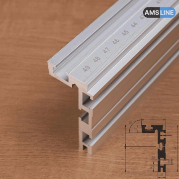 Алюминиевый профиль AMS T-Track 68мм х 35мм