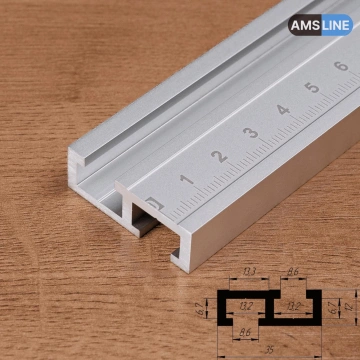 Алюминиевый профиль AMS T-Track 35мм х 12мм