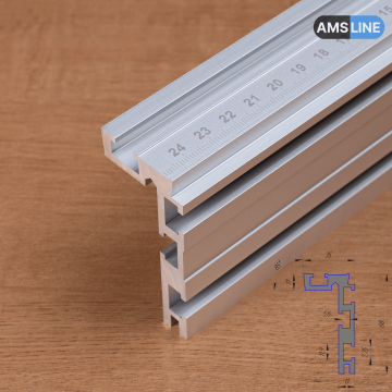 Алюминиевый профиль AMS T-Track 68мм х 35мм