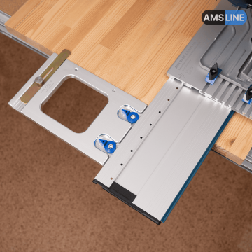 Угловой упор AMS FS-WA/90 для направляющих шин Bosch, Mafell, Flex, BR 140мм