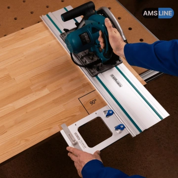 Угловой упор AMS FS-WA 90 для направляющих шин Festool, FR, Makita, MR