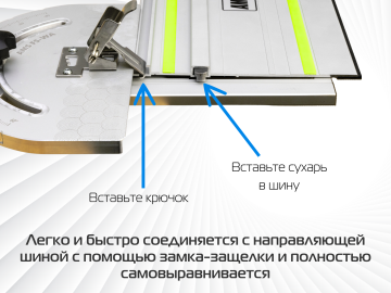 Упор-транспортир AMS FS для направляющих шин