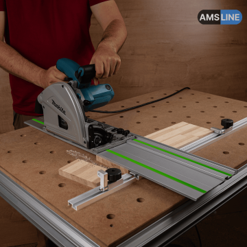 Упор-расширитель AMS с креплениями для пиления на MFT-столе