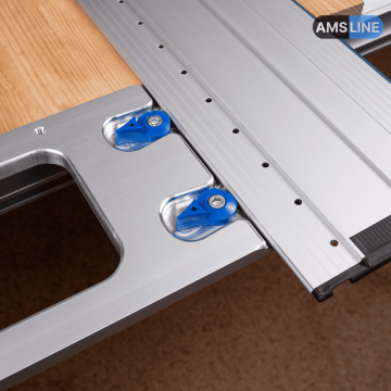 Угловой упор AMS FS-WA/90 для направляющих шин Bosch, Mafell, Flex, BR 140мм