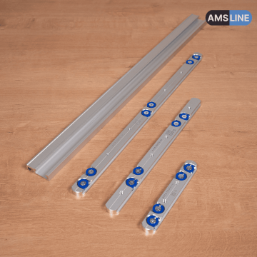 Алюминиевый ползун AMS 19мм с шайбами для профиля T-Track 45мм х 12.7мм 