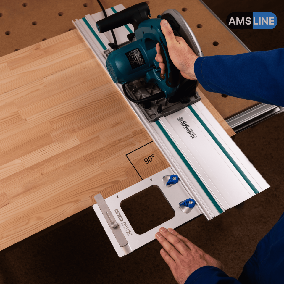 Угловой упор AMS FS-WA/90 для шин Festool, Makita, Triton 