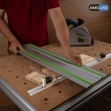 Упор-расширитель AMS с креплениями для пиления на MFT-столе