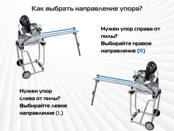 Упор удлинитель AMS KA-UG-KS для торцовочных пил PRO