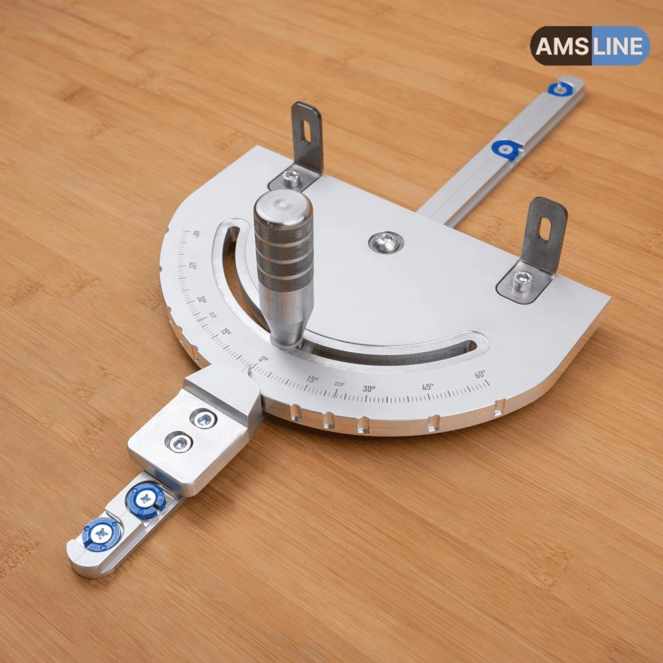 Угловой упор AMS с транспортиром для работы на пильном столе