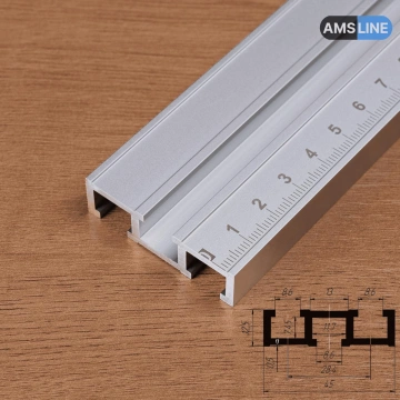 Алюминиевый профиль AMS T-Track 45мм х 12.5мм