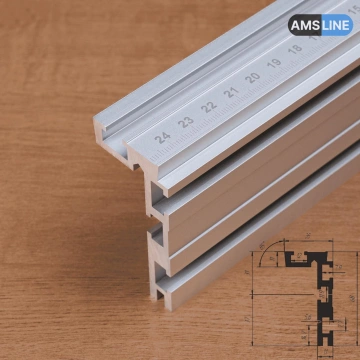 Алюминиевый профиль AMS T-Track 68мм х 35мм