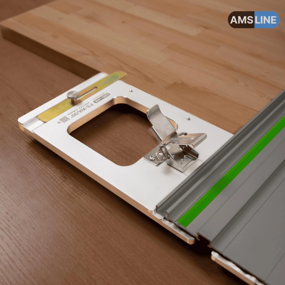 Угловой упор AMS FS-WA 90 для направляющих шин Festool, FR, Makita, MR