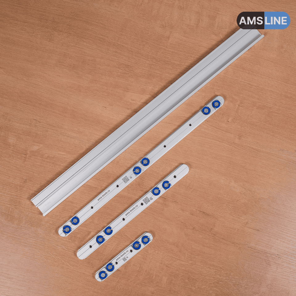 Алюминиевый ползун AMS 19мм с шайбами для профиля T-Track 45мм х 12.7мм 