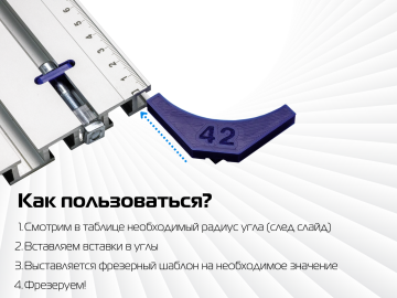 Радиусные уголки для фрезерного шаблона AMS FORM 2.0 и 3.0