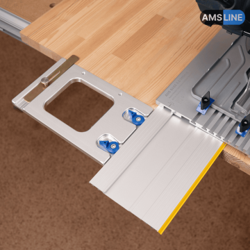 Угловой упор AMS FS-WA/90 для направляющих шин Bosch, Mafell, Flex, BR 140мм