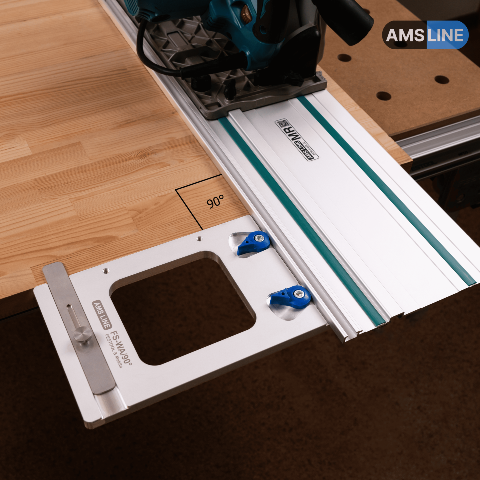 Угловой упор AMS FS-WA/90 для шин Festool, Makita, Triton 