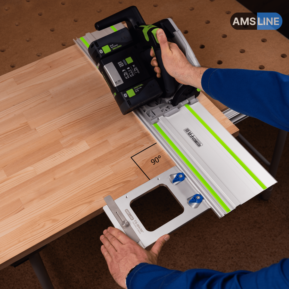 Угловой упор AMS FS-WA/90 для шин Festool, Makita, Triton 