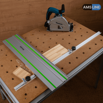 Упор-расширитель AMS с креплениями для пиления на MFT-столе